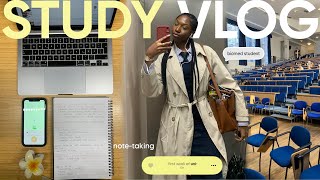 STUDY VLOG📚first week back to uni, productive study tips, note-taking & church | Second Year Biomed