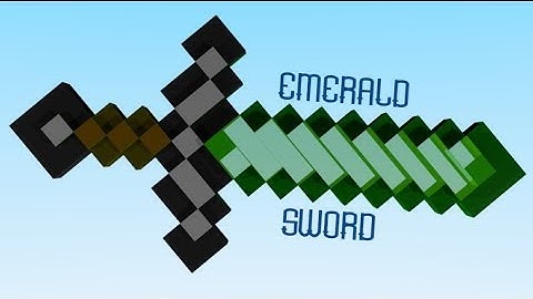 (Minecraft animation) - Emerald sword (used as my intro)