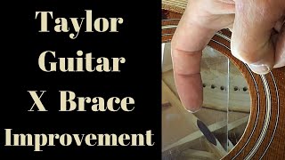 Taylor Guitar X Brace Improvement    Beau Hannam Guitars
