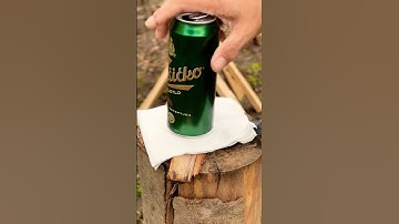 Survival skill: Beer Can Fire Starter #survival #firestarter #beercan #survivalskills #diy #fishing