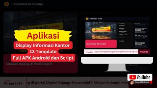 Office Information Display Application | Digital Signage Kiosk Application for Offices Full 13 Te... screenshot 3