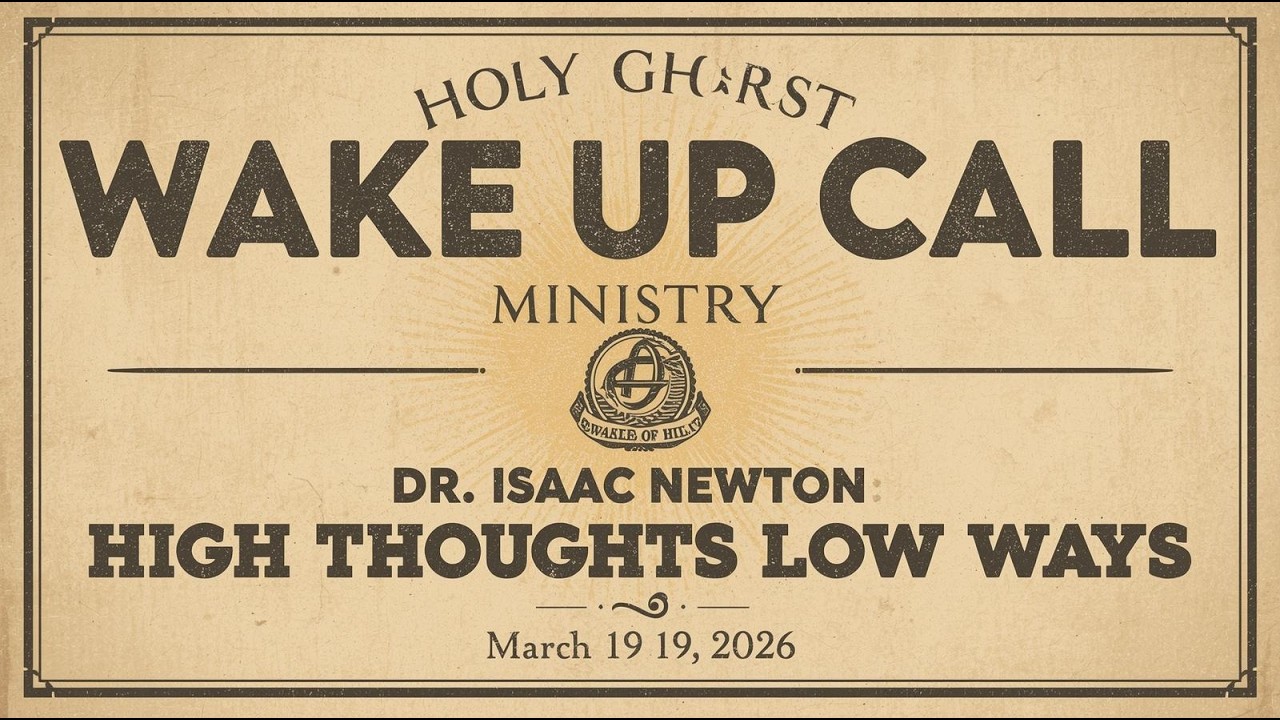 Dr Isaac Newton High Thoughts Low Ways March 19, 2026.