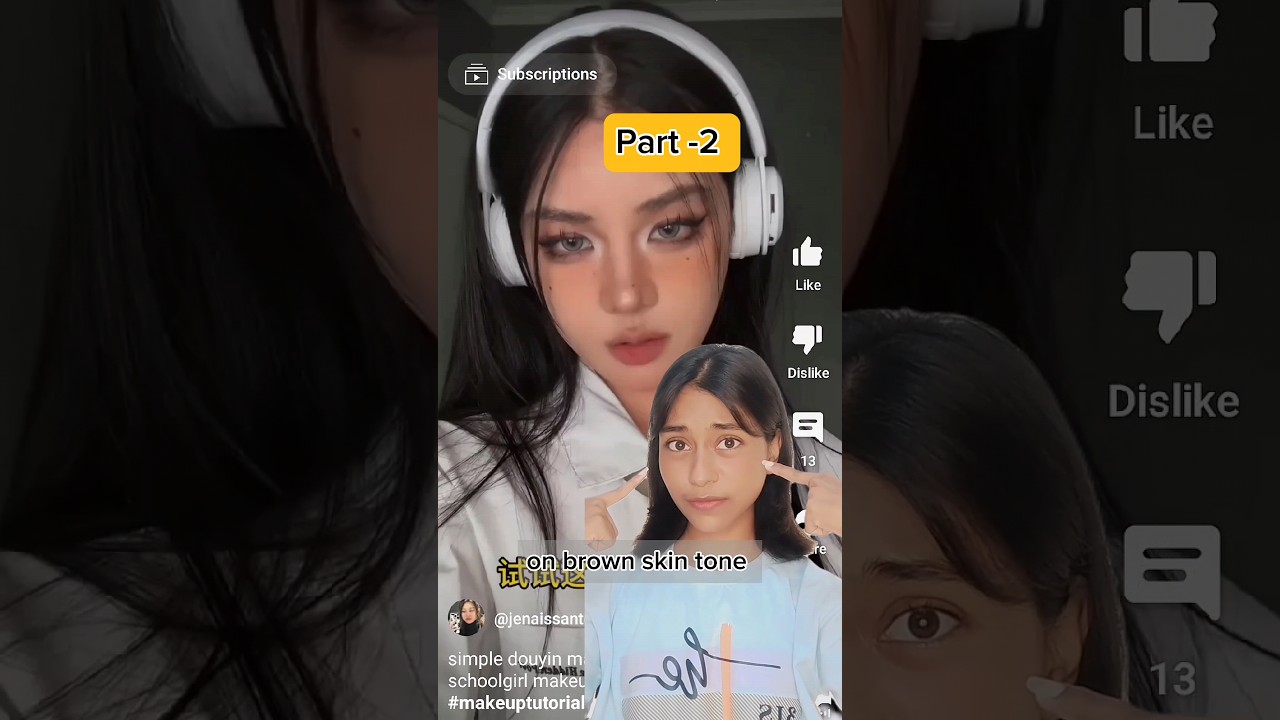 Easy douyin makeup tutorial (part-2) || #douyinmakeup #makeuptutorial #ytshorts #makeup