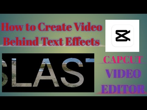 How to create VIDEO Behind Text Effects
