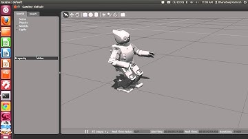 Darwin-OP Preview Controller Walking Simulation on DRCSimulator(Gazebo)