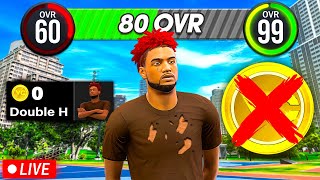 🚨60 To 99 Ovr No Money Spent Live - 80 Overall Using The Best Jumpshot On Nba 2k26! #dkpartner