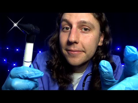 ASMR Ears Nose Throat ENT Medical Exam & Ear Cleaning