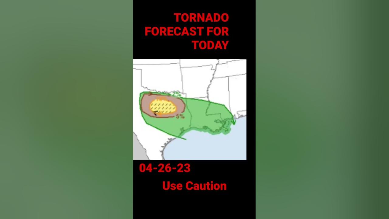 Tornado Forecast For 042623 YouTube