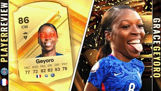 THE FEMALE KANTE! 86 GEYORO PLAYER REVIEW! EAFC 24