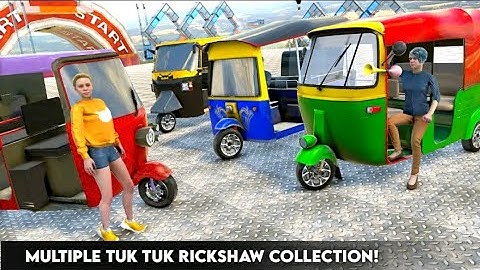 Tuk-Tuk Rickshaw 3D Stunts :Mega Ramps Stunts Free Driving Game Play Androit #01 Video