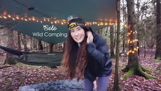 Happy New Year! ✨ Solo Hammock & Tarp Wild Camping in Winter 🌲