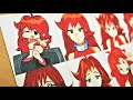 Drawing GIRLFRIEND in Different Anime style [ FRIDAY NIGHT FUNKIN ]