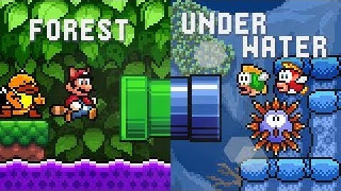 NSMW2: Epic Adventure (SMBX 1.4.4) - Custom Level: Poison Forest.