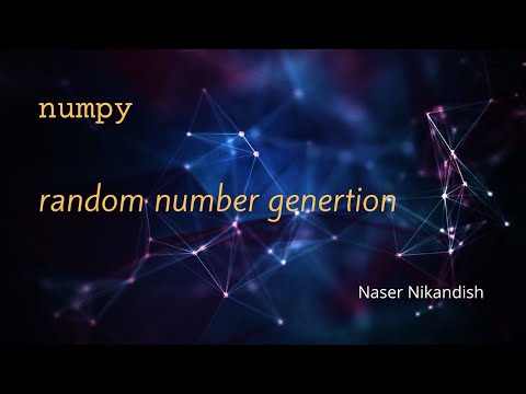 numpy random number generation