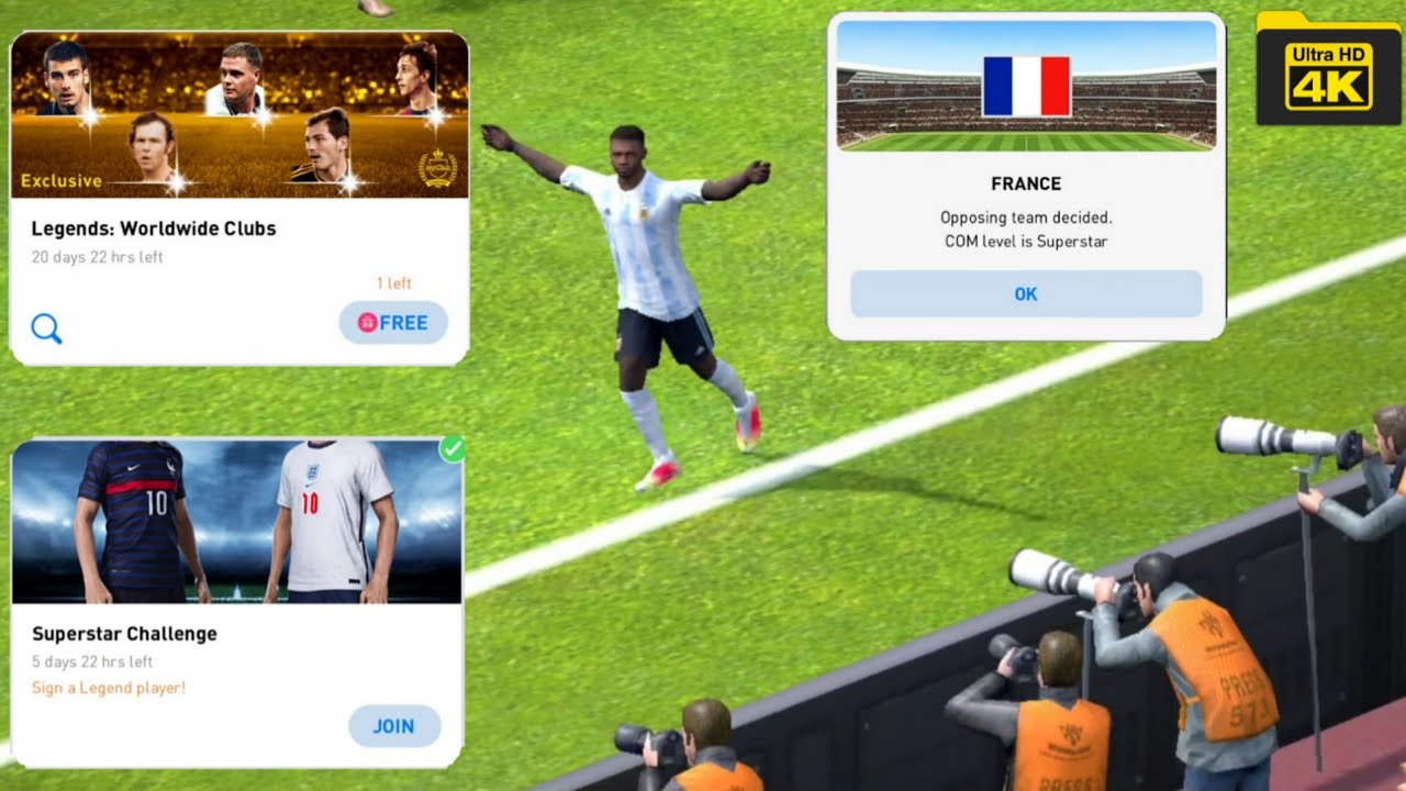 Legend Challenge Gameplay In 4K | PES Extreme Level Graphics | High /60fps | PES 2021 Mobile