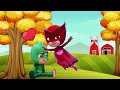 Pj Masks/ Miss Polly Had a Dolly Kids Song | The Boo Boo Song -Heróis de Pijama