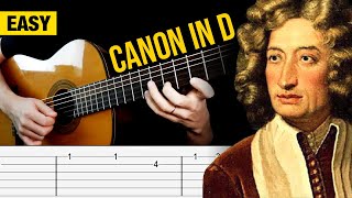 Video thumbnail of "CANON IN D (Johann Pachelbel) Guitar Tabs Tutorial (Songs people don't know the name)"