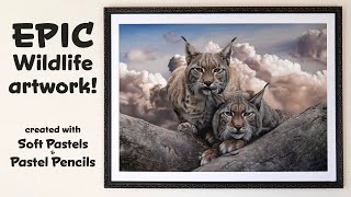 Epic Lynx Wildlife & Clouds Art - Soft Pastels & Pastel Pencils | Tutorial by Shaymus Art Tutorials 6,214 views 1 year ago 8 minutes, 52 seconds