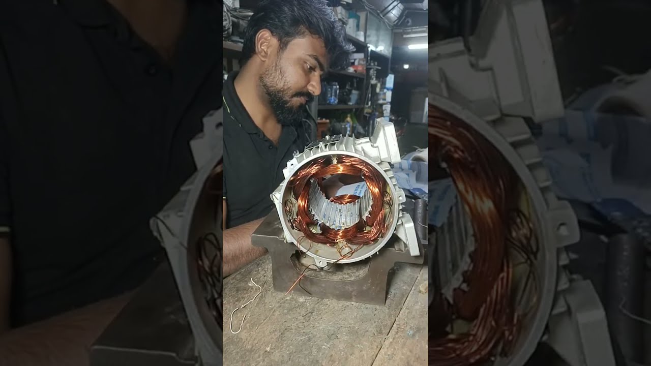 Three-phase motor winding