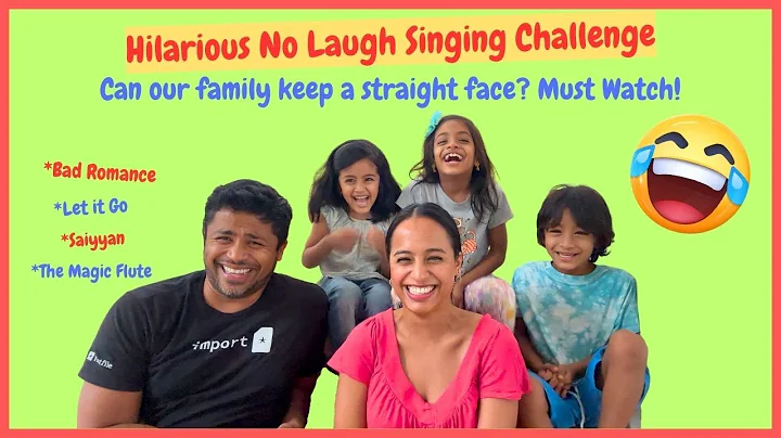 Hilarious No Laugh Singing Challenge with Kids! | Bad Romance, Let It Go, Saiyyan & More!