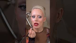 Grwm For New Years Eve Red Glitter Lip And Silver Eyeliner