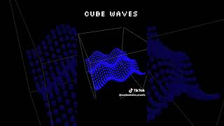 Desmos 3D: Cube Waves Animation #Desmos3d #desmos #desmosart