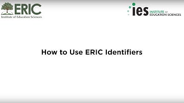 How to Use ERIC Identifiers