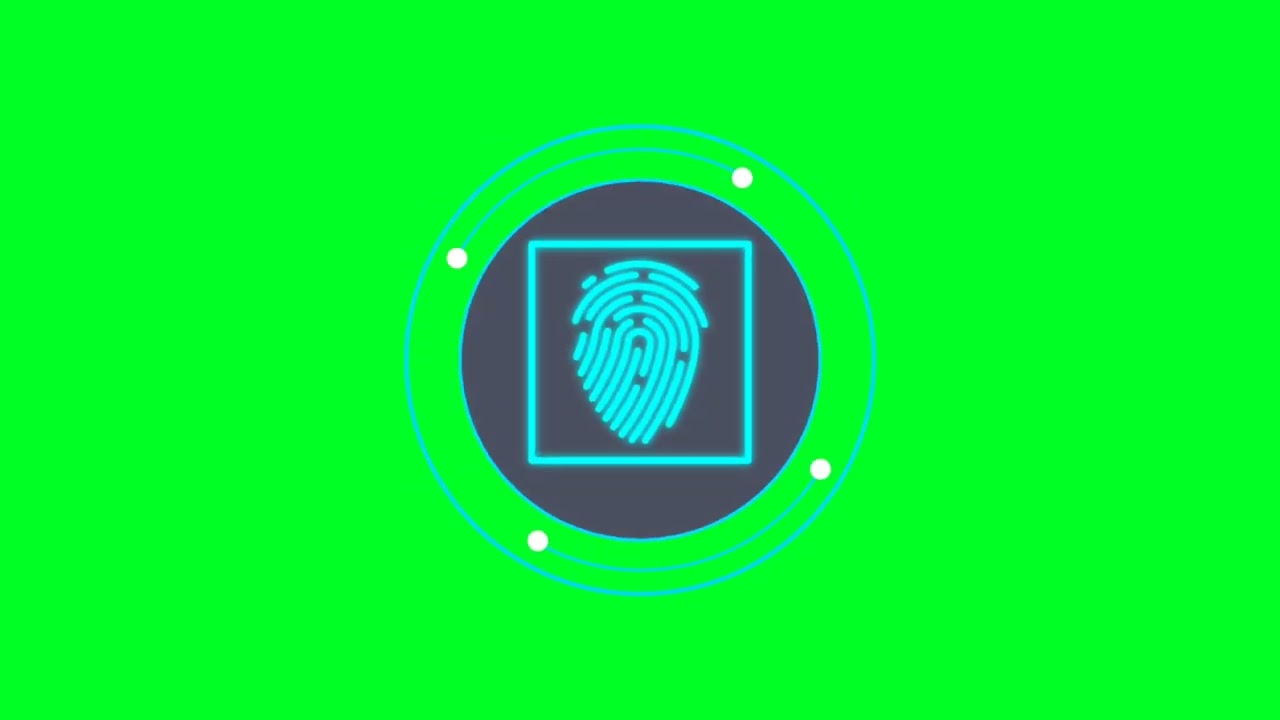 Fingerprint sensor green screen carft