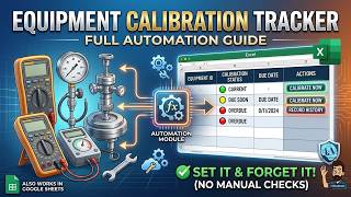 How to Build an Equipment Calibration Tracker in Excel (Full Automation Guide) 🏗️#OfficeANcode