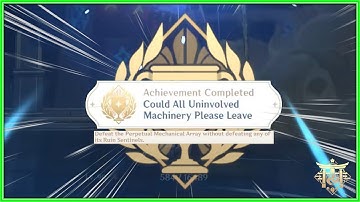 Defeat the Perpetual Mechanical Array without defeating any of its Ruin Sentinels.