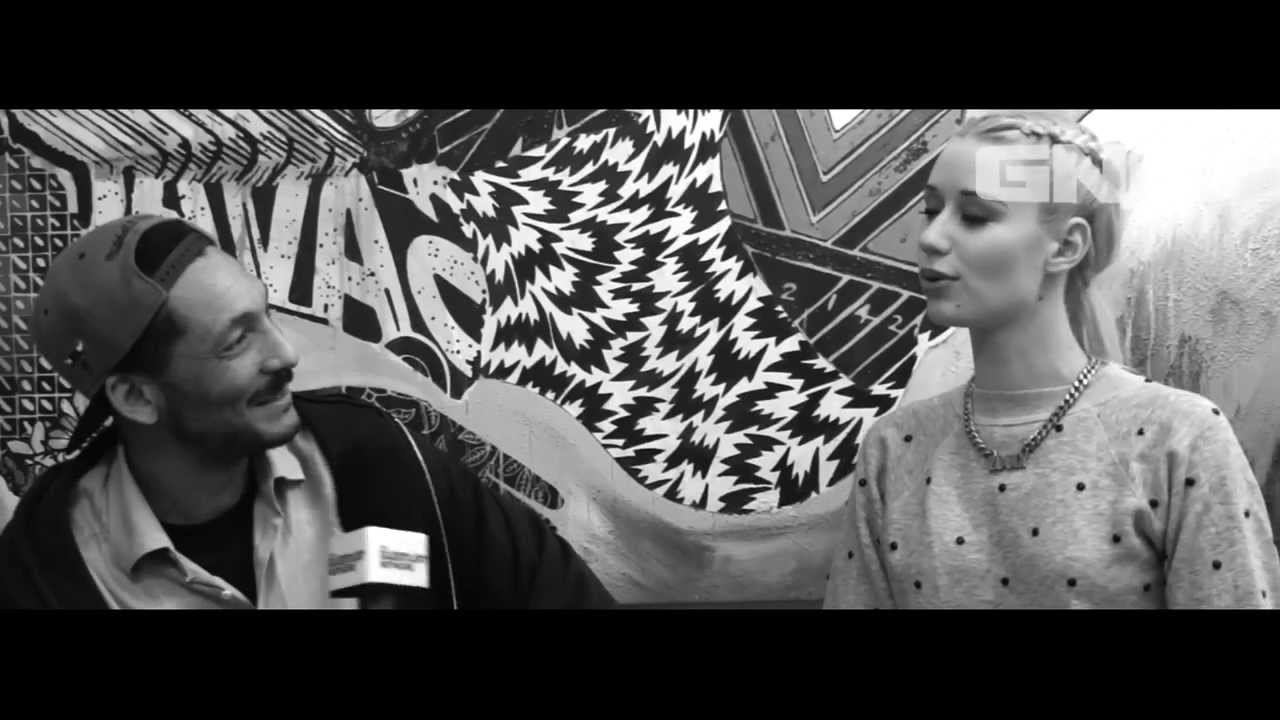 Iggy Azalea Having a chat with Guestlist Interview