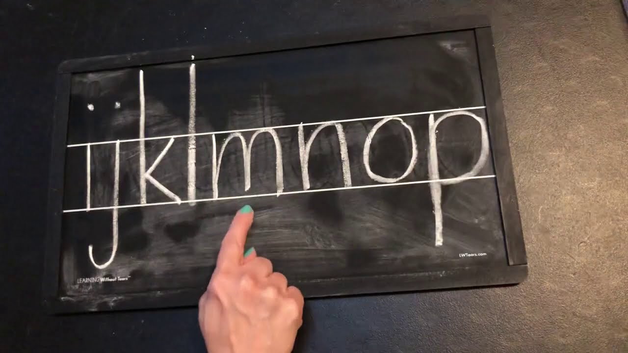 How to write all lowercase letters.