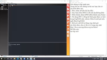 sử dụng uPycraft để lập trình cho Esp8266