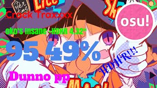 [osu!] Crack Traxxxx, okos Insane +HDHR, 4.32* HDHR!!!