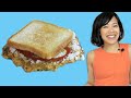 DIY GRANDMA'S Toast Sandwich - SUGAR KETCHUP & cabbage pancake recipe | Korean Street Food