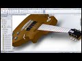 Cinematic guitar elektrik di solidwork