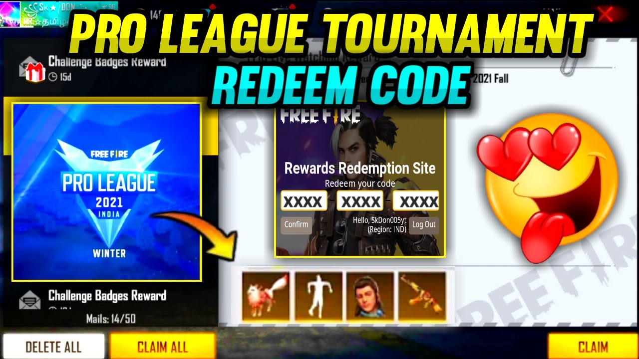PRO LEAGUE FINAL REDEEM CODE REWARDS || FREE OTHO & EMOTES || 