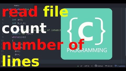 C programming : read a file and count the number of  lines