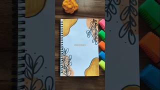 Brown Aesthetic Notebook Border ✨🤎🌿| Easy Notes Design ✨💖 #frontpage#borderdesign#atelier.preet_2103