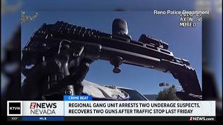 Regional Gang Unit arrested two underage suspects who had illegal guns
