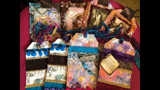 Creating more Boho tags & Playing with PearlEx Powdered Pigments (from Lovely Lavender Wishes)