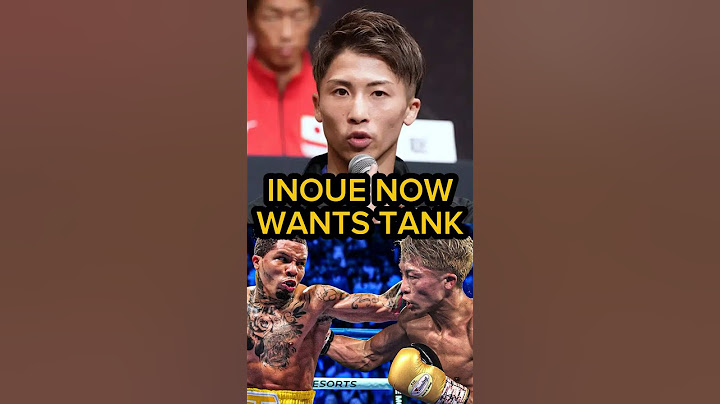 Inoue Sitting Ringside for Tank Davis Fight vs Frank Martin
