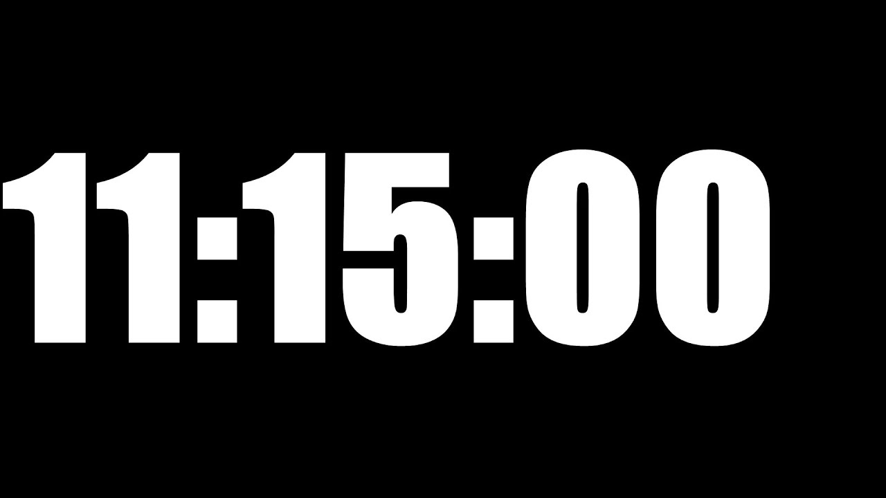 11 HOUR 15 MINUTE TIMER • 675 MINUTE COUNTDOWN TIMER ⏰ LOUD ALARM ⏰ ...