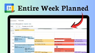 How to make a week long event on Google Calendar