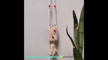 Macrame Lantern 🥳 Hanging|| How to reuse waste jar||Crafter vani||#shorts #macrame #viral #tutorial