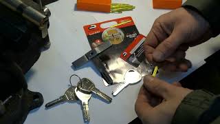 Impression lockpicking Standers tin foil key lockpick