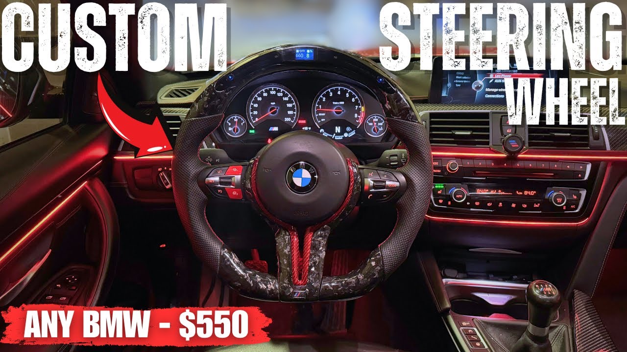 BMW AFTERMARKET CUSTOM STEERING WHEEL | DON'T PAY $1000+ | WATCH THIS!