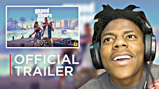 IShowSpeed Reacts to GTA 6 Trailer 2 😱🔥 (Finds Out He's in the Game!)