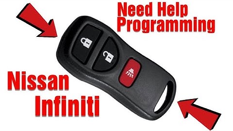 How To Program Remote For Nissan/Infiniti (EASY WAY)