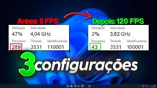 3 CONFIGURAÇÕES DO WINDOWS QUE MELHORAM SEU DESEMPENHO E GANHO DE FPS NOS JOGOS!🚀